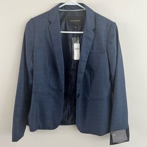 NWT Banana Republic Blue Plaid Blazer Size 0